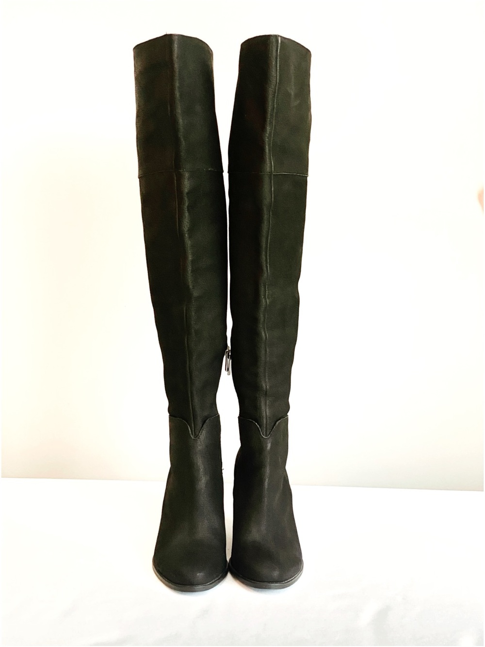 Black Leather Suede Over the Knee Boots Size 9 New Jessica Simpson Cassina